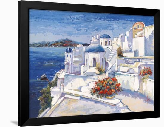 Mykonos-Luigi Florio-Framed Art Print