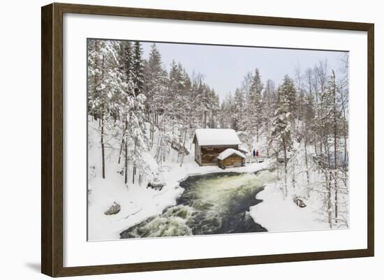 Myllykoski Rapids and Old Mill, Oulankajoki NP, Kuusamo, Finland-Peter Adams-Framed Photographic Print