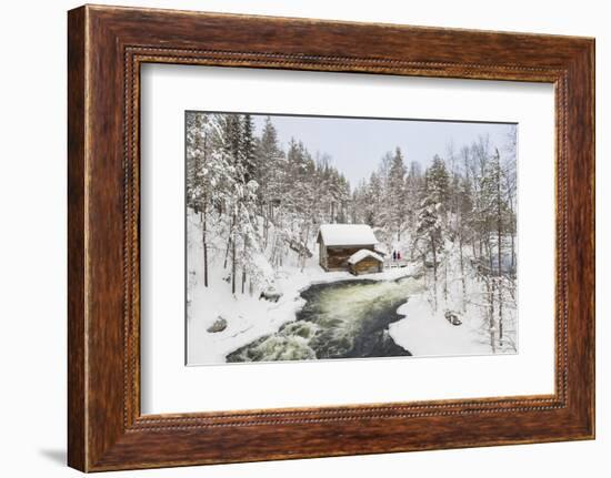 Myllykoski Rapids and Old Mill, Oulankajoki NP, Kuusamo, Finland-Peter Adams-Framed Photographic Print