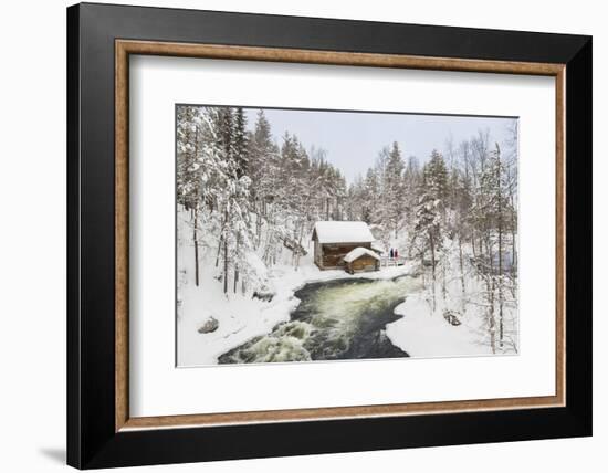 Myllykoski Rapids and Old Mill, Oulankajoki NP, Kuusamo, Finland-Peter Adams-Framed Photographic Print