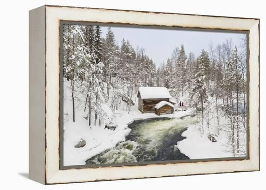 Myllykoski Rapids and Old Mill, Oulankajoki NP, Kuusamo, Finland-Peter Adams-Framed Premier Image Canvas