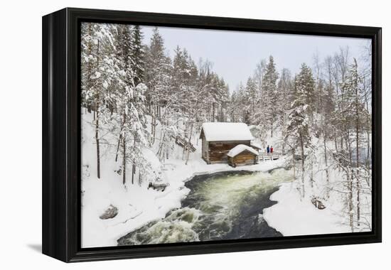 Myllykoski Rapids and Old Mill, Oulankajoki NP, Kuusamo, Finland-Peter Adams-Framed Premier Image Canvas