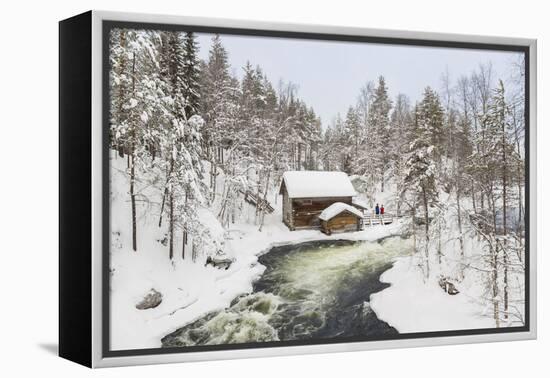 Myllykoski Rapids and Old Mill, Oulankajoki NP, Kuusamo, Finland-Peter Adams-Framed Premier Image Canvas