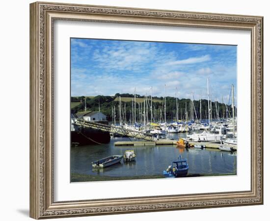 Mylor Yacht Marina, Falmouth, Cornwall, England, United Kingdom-David Lomax-Framed Photographic Print