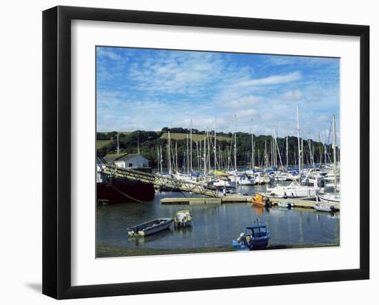 Mylor Yacht Marina, Falmouth, Cornwall, England, United Kingdom-David Lomax-Framed Photographic Print