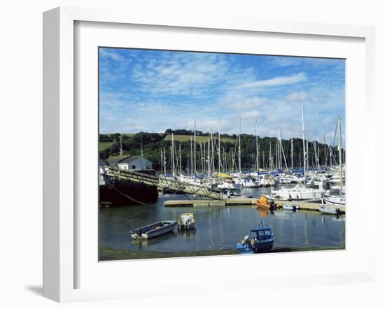 Mylor Yacht Marina, Falmouth, Cornwall, England, United Kingdom-David Lomax-Framed Photographic Print