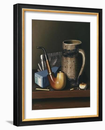 Mynheer's Lunch-William Michael Harnett-Framed Giclee Print