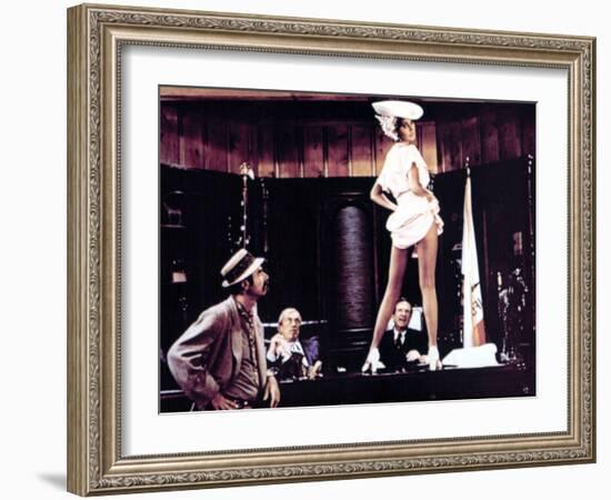 Myra Breckinridge, Roger C. Carmel, John Huston, Raquel Welch, Robert P. Lieb, 1970-null-Framed Photo