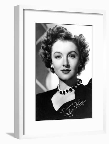 Myrna Loy (1905-199), American Actress, C1930S-C1940S-null-Framed Giclee Print