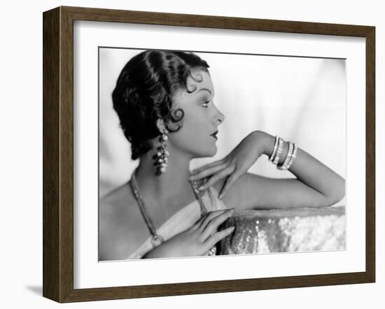 Myrna Loy, c.1931-null-Framed Photo