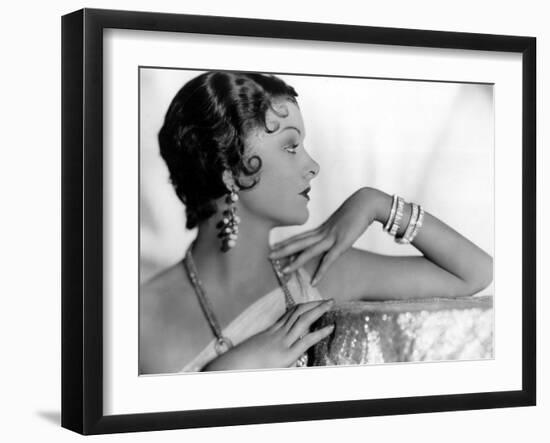 Myrna Loy, c.1931-null-Framed Photo