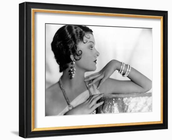 Myrna Loy, c.1931-null-Framed Photo