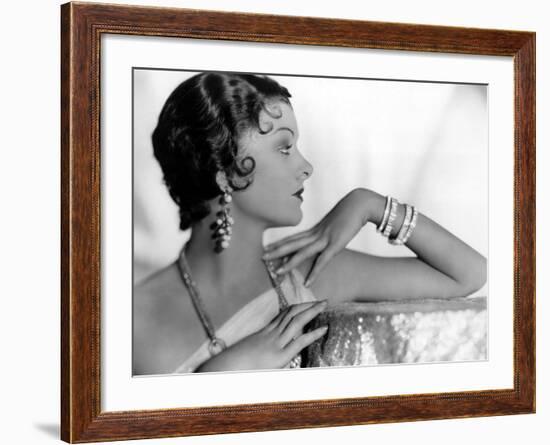 Myrna Loy, c.1931-null-Framed Photo