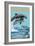 Myrtle Beach, South Carolina - Dolphins Swimming-Lantern Press-Framed Premium Giclee Print