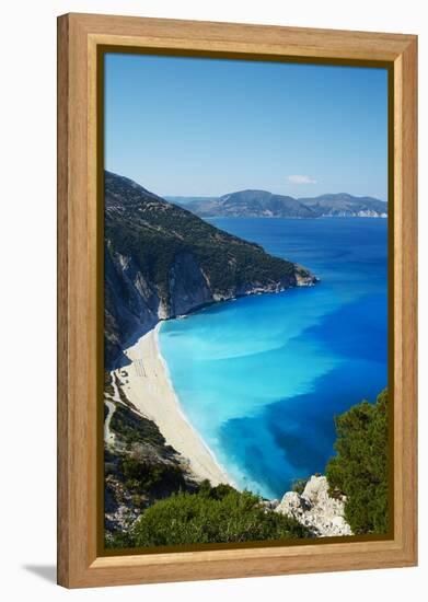 Myrtos Beach, Cephalonia, Ionian Islands, Greek Islands, Greece, Europe-Tuul-Framed Premier Image Canvas