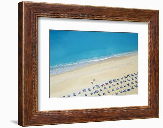 Myrtos Beach, Cephalonia, Ionian Islands, Greek Islands, Greece, Europe-Tuul-Framed Photographic Print