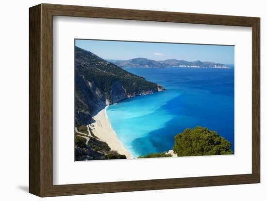 Myrtos Beach, Cephalonia, Ionian Islands, Greek Islands, Greece, Europe-Tuul-Framed Photographic Print