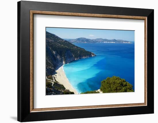 Myrtos Beach, Cephalonia, Ionian Islands, Greek Islands, Greece, Europe-Tuul-Framed Photographic Print