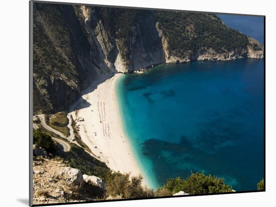 Myrtos Beach, the Best Beach for Sand Near Assos, Kefalonia (Cephalonia), Ionian Islands, Greece-R H Productions-Mounted Photographic Print