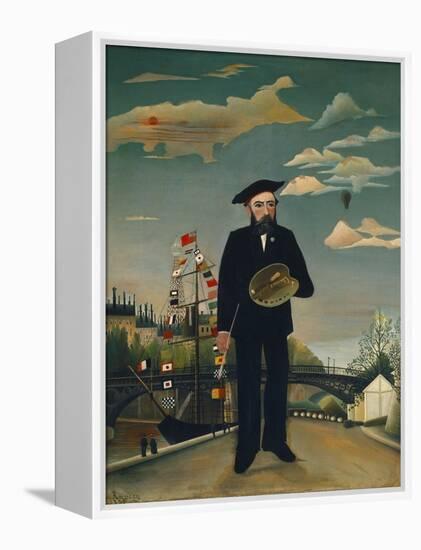 Myself: Portrait-Landscape, 1890-Henri Rousseau-Framed Stretched Canvas