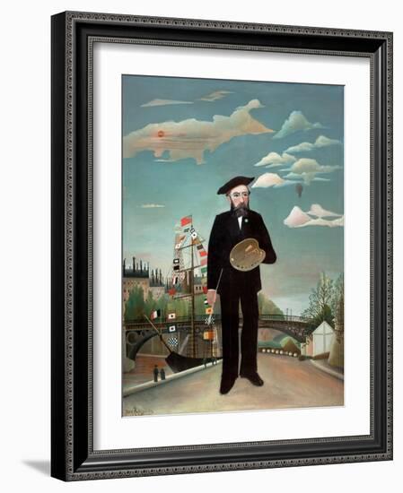 Myself: Portrait-Landscape, 1890-Henri JF Rousseau-Framed Giclee Print