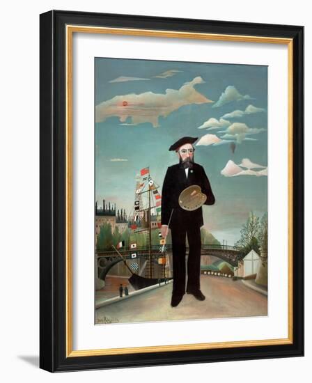 Myself: Portrait-Landscape, 1890-Henri JF Rousseau-Framed Giclee Print