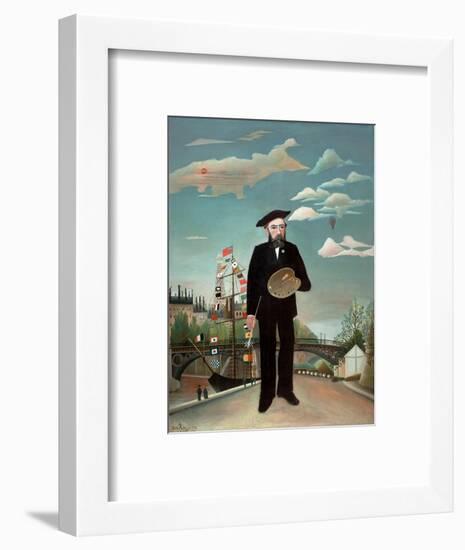 Myself: Portrait-Landscape, 1890-Henri JF Rousseau-Framed Premium Giclee Print
