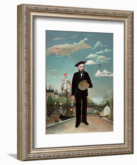 Myself: Portrait-Landscape, 1890-Henri JF Rousseau-Framed Giclee Print