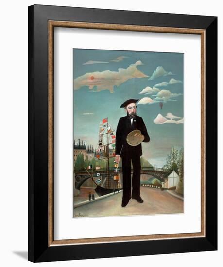 Myself: Portrait-Landscape, 1890-Henri JF Rousseau-Framed Giclee Print