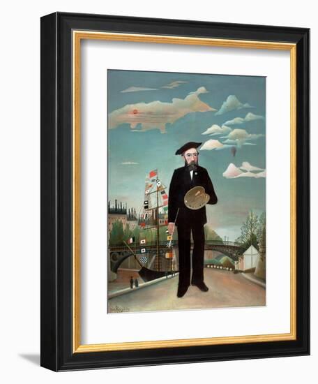 Myself: Portrait-Landscape, 1890-Henri JF Rousseau-Framed Giclee Print