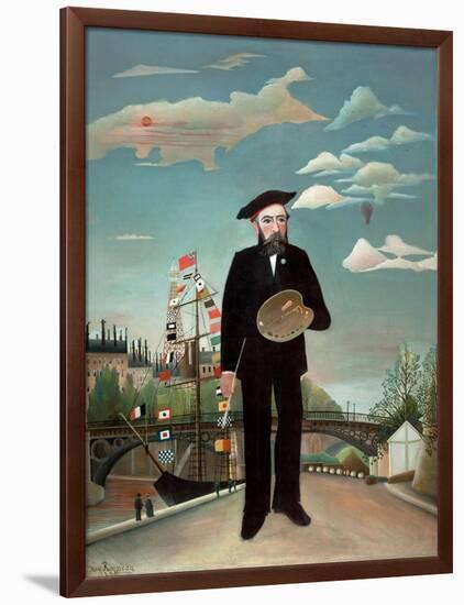 Myself: Portrait-Landscape, 1890-Henri JF Rousseau-Framed Giclee Print