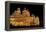 Mysore Palace in India Illuminated at Night-flocu-Framed Premier Image Canvas