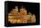 Mysore Palace in India Illuminated at Night-flocu-Framed Premier Image Canvas