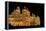 Mysore Palace in India Illuminated at Night-flocu-Framed Premier Image Canvas