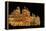 Mysore Palace in India Illuminated at Night-flocu-Framed Premier Image Canvas