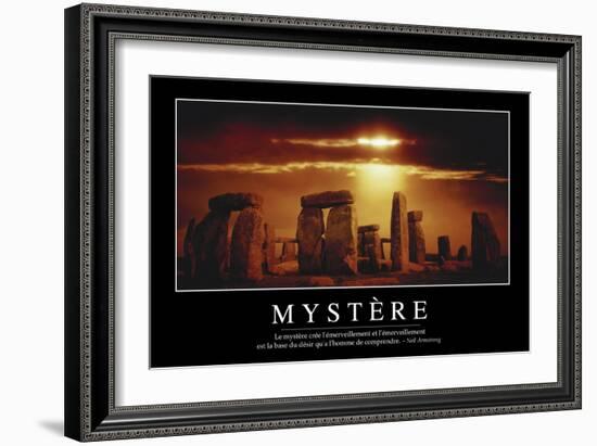 Mystère: Citation Et Affiche D'Inspiration Et Motivation-null-Framed Photographic Print