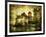 Mysterious Castle On The Lake - Artwork In Painting Style-Maugli-l-Framed Art Print