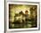 Mysterious Castle On The Lake - Artwork In Painting Style-Maugli-l-Framed Art Print