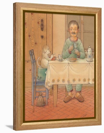 Mysterious Guest, 2005-Kestutis Kasparavicius-Framed Premier Image Canvas