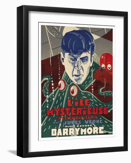 Mysterious Island "Lile Mysteriseus"-null-Framed Art Print