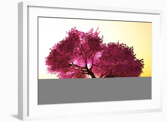 Mysterious Japanese Cherry Blossom Tree Sakura 3D Render-boscorelli-Framed Photographic Print