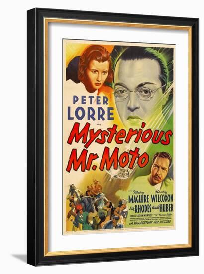 Mysterious Mr. Moto, Mary Maguire, Peter Lorre, Leon Ames, 1938-null-Framed Art Print