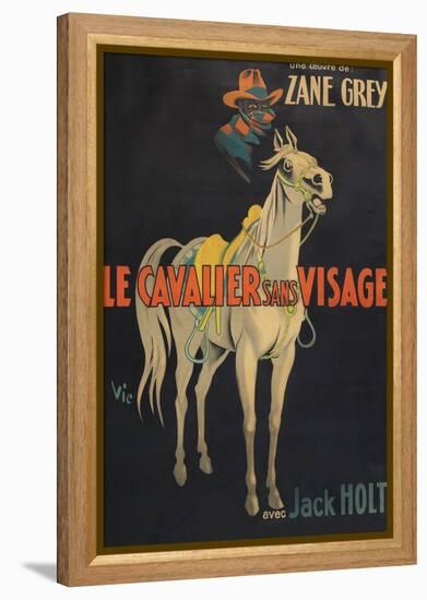 Mysterious Rider "Le Cavalier Sans Visage"-null-Framed Stretched Canvas