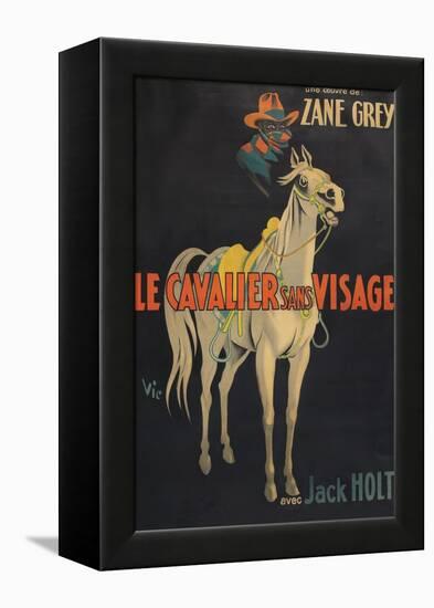 Mysterious Rider "Le Cavalier Sans Visage"-null-Framed Stretched Canvas