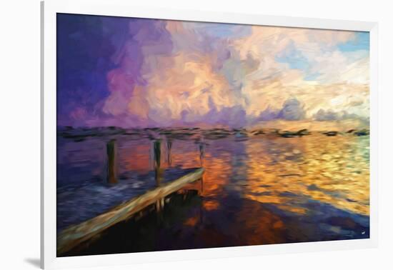 Mysterious Sunset II - In the Style of Oil Painting-Philippe Hugonnard-Framed Giclee Print