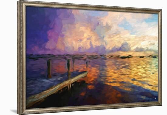 Mysterious Sunset II - In the Style of Oil Painting-Philippe Hugonnard-Framed Giclee Print