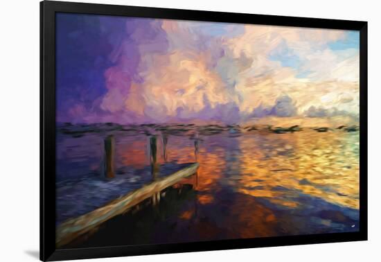 Mysterious Sunset II - In the Style of Oil Painting-Philippe Hugonnard-Framed Giclee Print