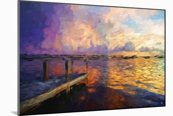 Mysterious Sunset II - In the Style of Oil Painting-Philippe Hugonnard-Mounted Giclee Print