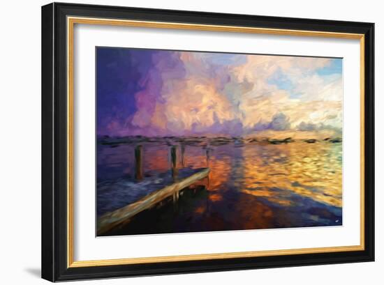 Mysterious Sunset II - In the Style of Oil Painting-Philippe Hugonnard-Framed Giclee Print