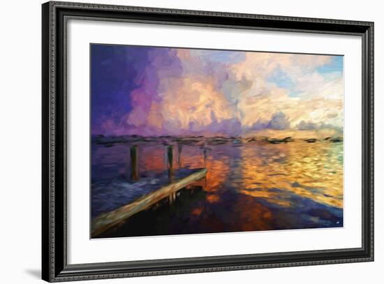 Mysterious Sunset II - In the Style of Oil Painting-Philippe Hugonnard-Framed Giclee Print